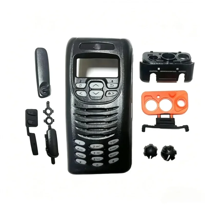 Front Housing Case Cover with Volume Knob Channel Knob for Kenwood NX300 NX-300 Radio Walkie Talkie Repair Kit Accessories