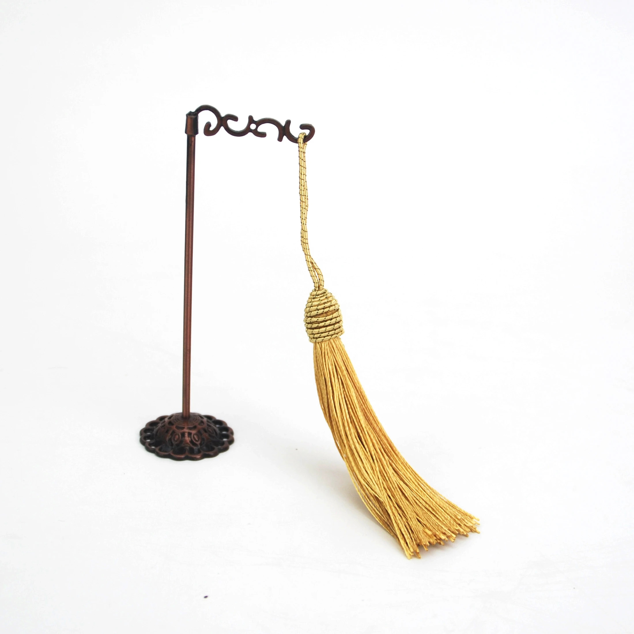 FASMILEY Tassels for Jewelry DIY Accessories 9cm Silk Tassel Gold Embellishments Handmade Jewelry Findings Supplies 100pcs LS018