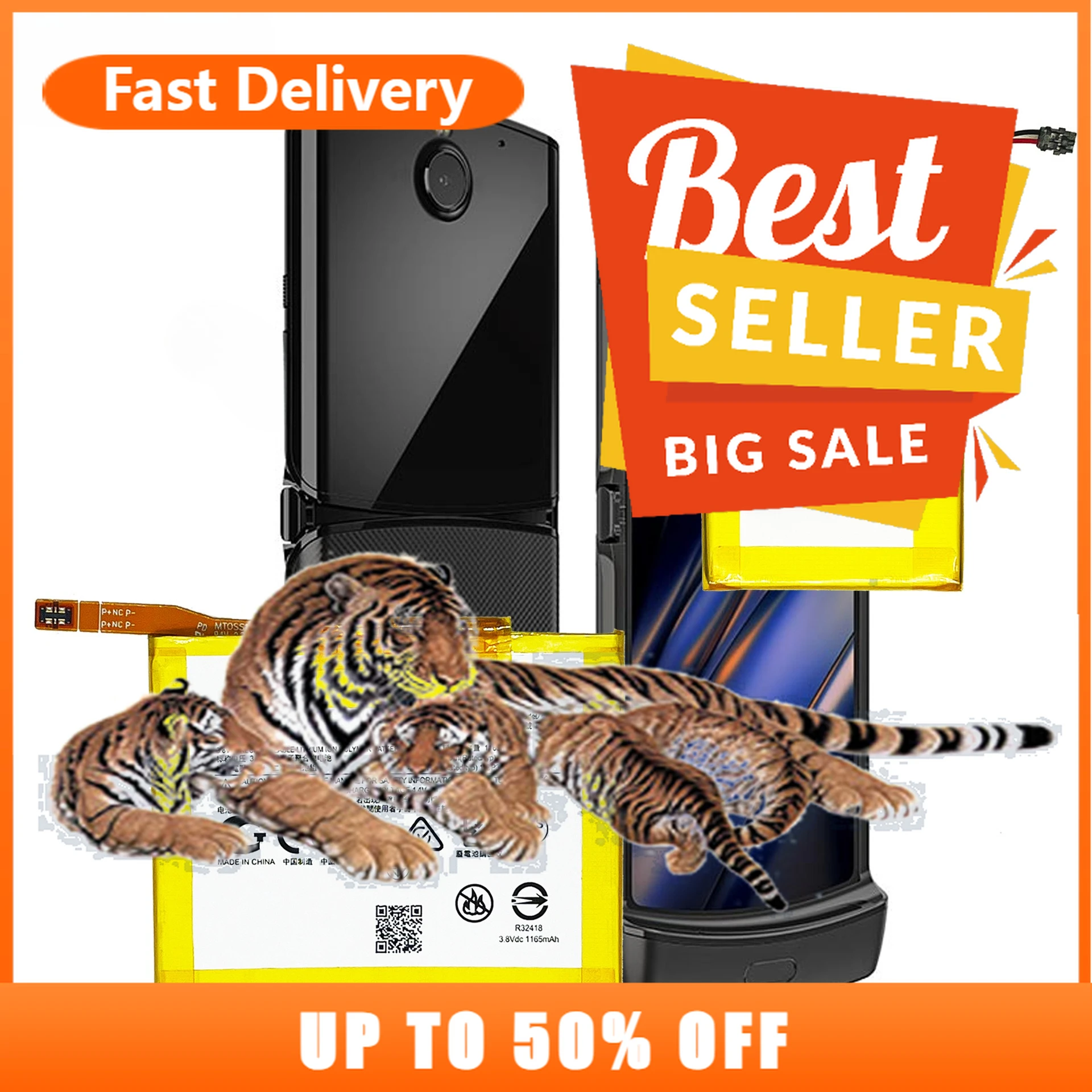 

【Fast Delivery】KV30 KV40 Suitable for Motorola RAZR 2019 Mobile Phone Battery