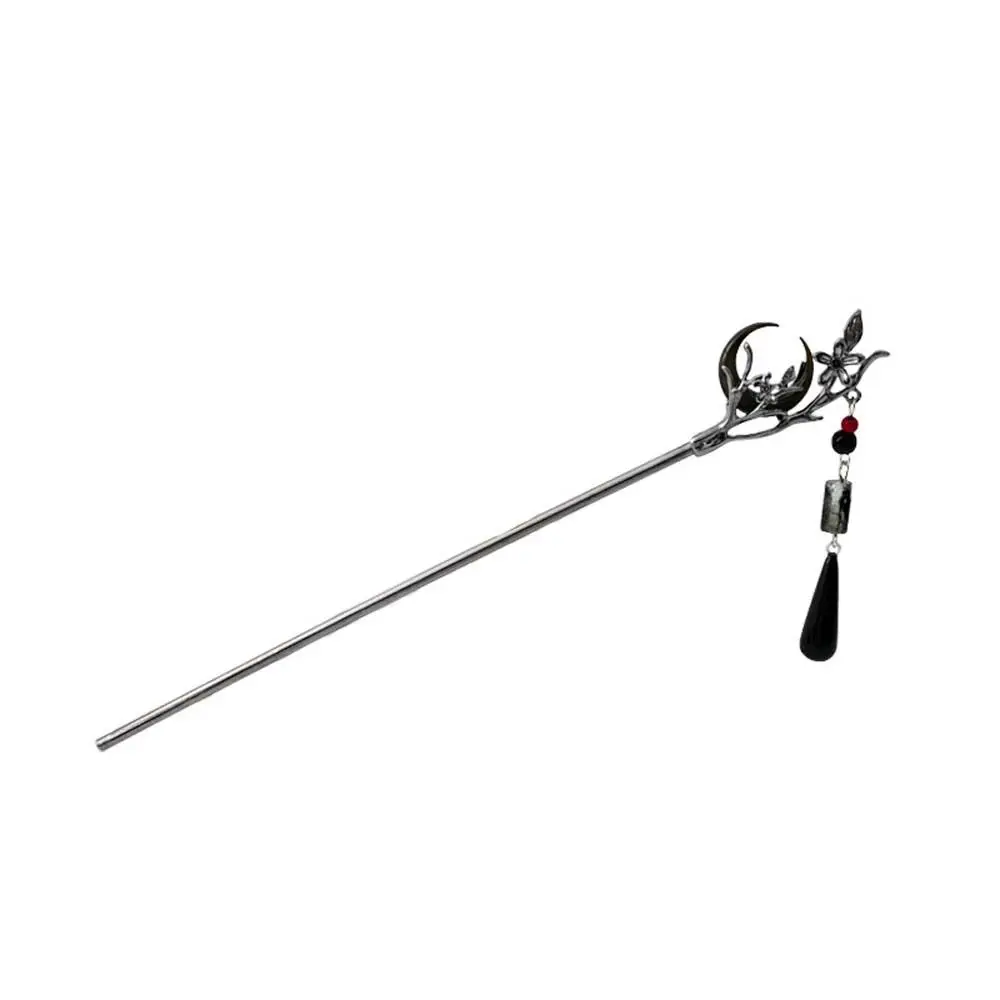 

Cheongsam Hanfu Crescent Step Shake Hairpin Hair Accessories Headdress Gift Pendant Hair Stick Moon Shape Hair Sticks for Buns