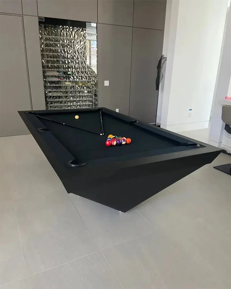 Tavolo da biliardo per uso domestico club standard nero otto set completo multifunzionale in legno massello americano a nove palline