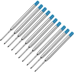 10pcs 1mm Ballpoint Medium Point Point Pen Refills Replacement  for Spare Parker Pens Refills School Office Stationery Supplies