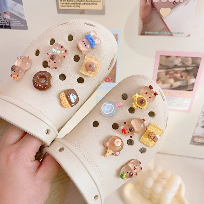 New 2025 ABS Capybara Series Shoe JIBBITZ Charms DIY Decorations for Shoes Ideal Gift for Xmas Party Gifts Favors