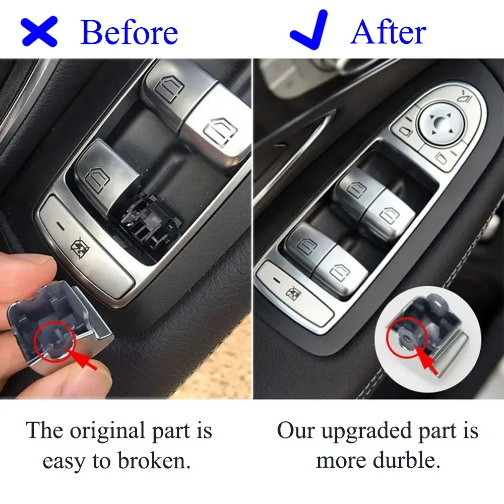 Master Window Lift Button Switch Caps Passenger Door Control Switch Keys For Mercedes Benz C GLC E S Class W205 W253 W213 W222