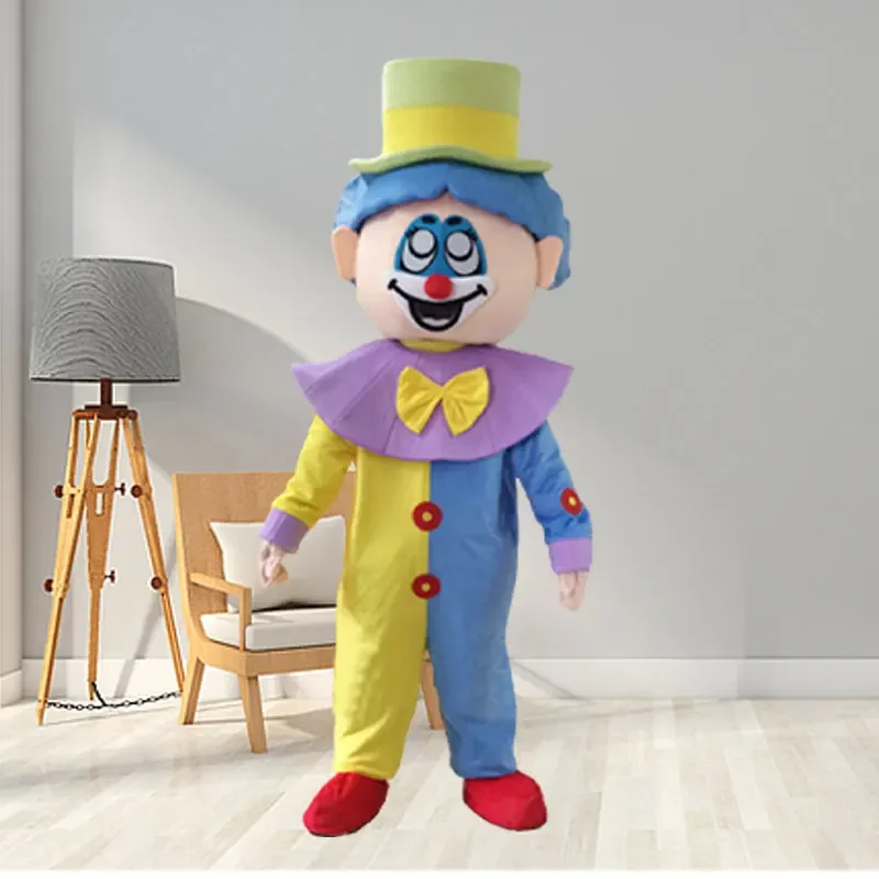 Joker Mascot costume Pipo clown mascot Costume Character Mascot Walking Actor Suit Cosplay Game Dress Outfit Halloween Party