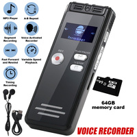 Digital Voice Recorder Sound Audio Recording MP3 Player Voice Activated Dictaphone Noise Reduction MP3 Music Player No TF Card