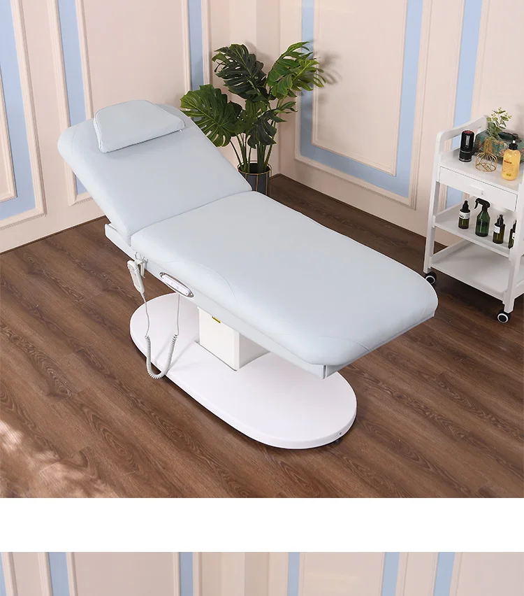 Electric lifting beauty bed physiotherapy massage massage massage bed hospital beauty bed special micro-pattern embroidery