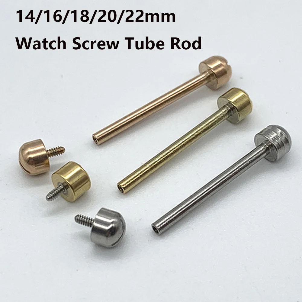 

Watch Strap Screw Tube Rods Connection Rod Watch Lug Pins Band Connect Link Rod for Watch Strap Bands 14mm 16mm 18mm 20mm 22mm