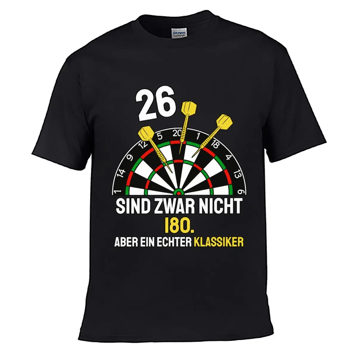 26 Dartboard Sind Zwar Nicht 180 Aber Ein Echter Klassiker Men Summer T-shirt Top