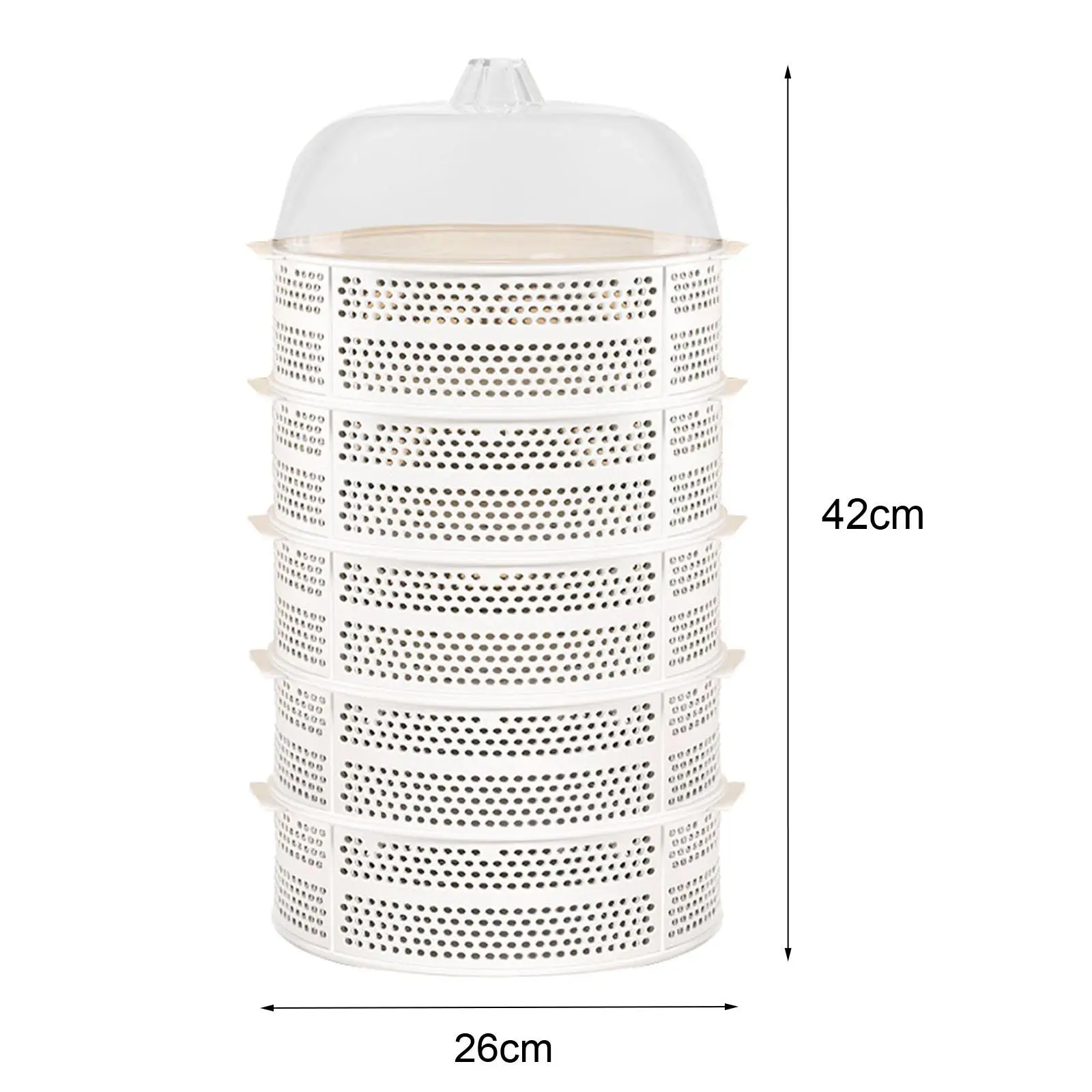 Copertura per verdure impilabile con copertura per alimenti multistrato per la casa dell'hotel desktop