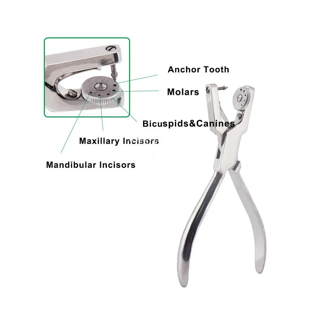 

Плоскогубцы для дырокола зубной плотины для стоматологической клиники, перфоратор, инструмент для резиновой плотины с зажимом, плоскогубцы, набор ортодонтических инструментов