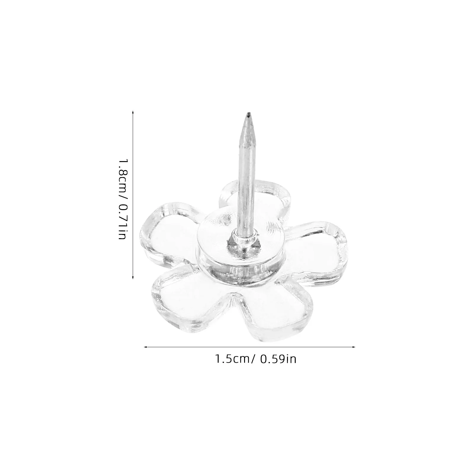 100 шт., прозрачные кнопки для большого пальца, эргономичный дизайн для досок объявлений, маркировка карт, аксессуары для офисного использования, пробковая доска