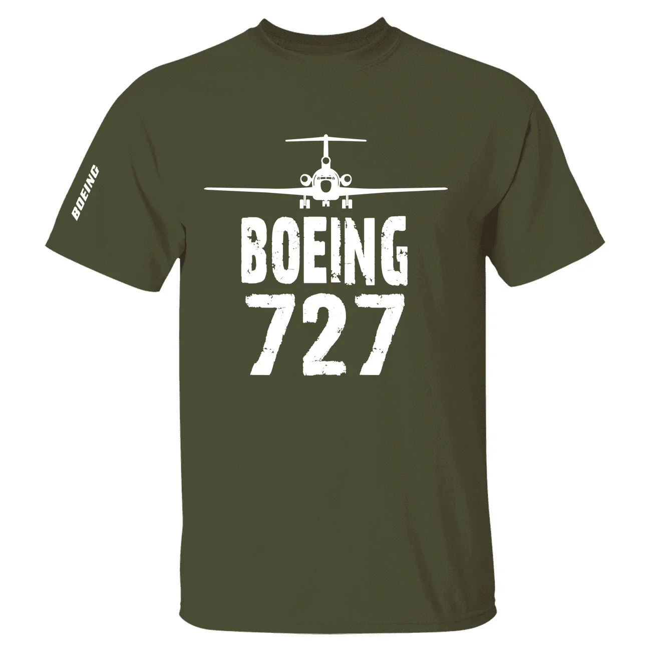 Top Tee Summer Aviation Boeing 727 Flight Pilots Men Women Short Sleeve T-shirts Cotton Graphic T Shirts