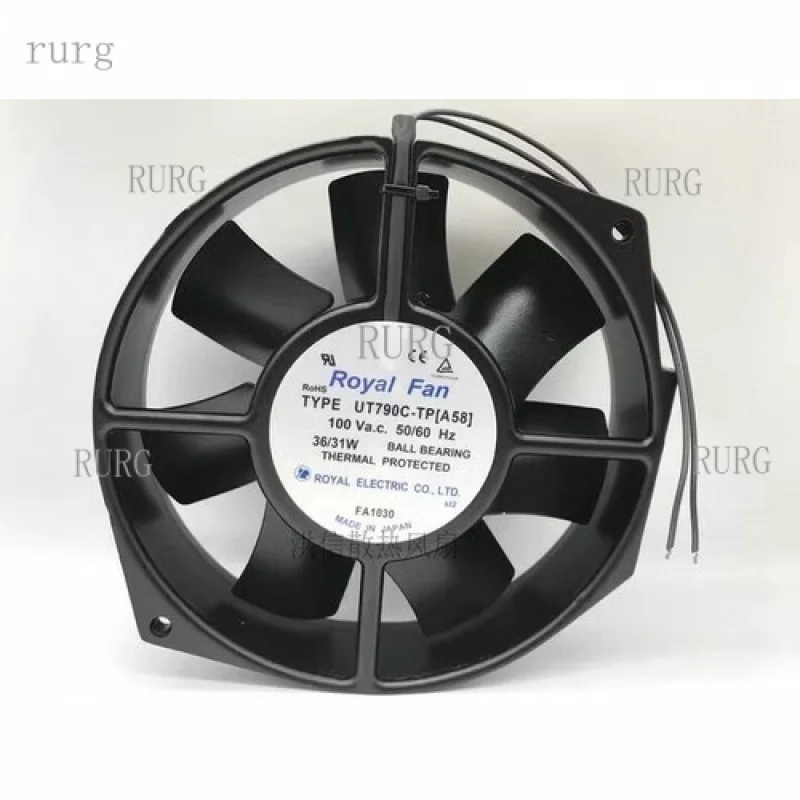 

L 1 pcs for ROYAL FAN Fan UT790C-TP[A58] AC 100V 36/31W 172*150*38MM 2 wire