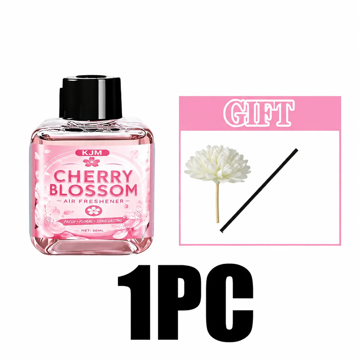 Diffuseur de parfum, désodorisant pour voiture et maison, parfum de fleur de cerisier, décoration aromatique, parfum longue durée, désodorisant pour chambre, salle de bain et autres espaces.