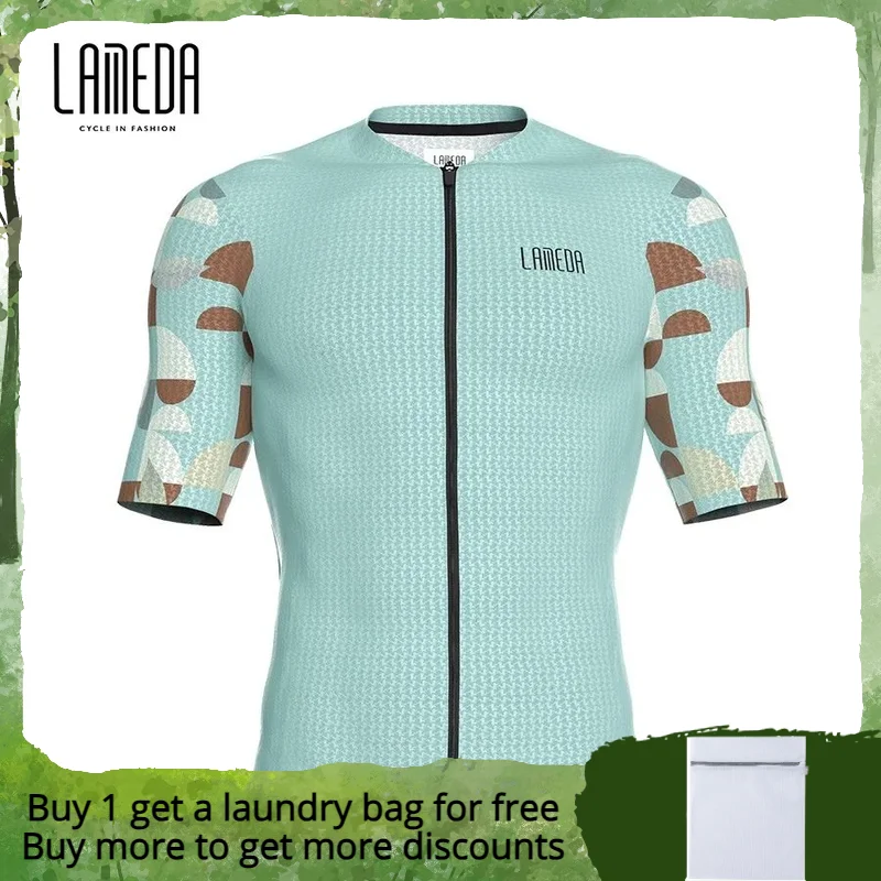 

Lameda Men Cycling Short Sleeves Breathable Summer Cycling Clothing For Men Quick-dry Cycling Jersey Menbike Clothing