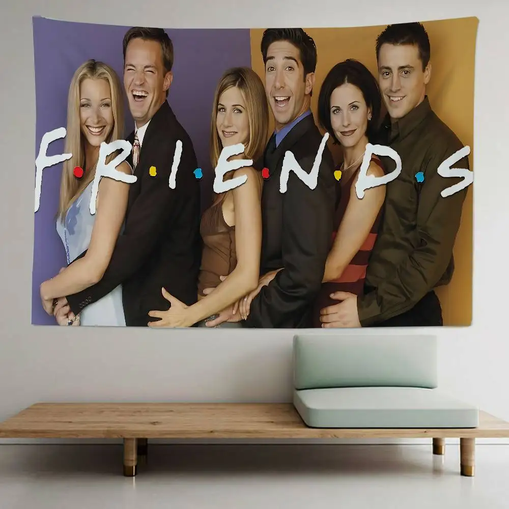 Classic Sitcom Series F-Friends Colorful Tapestry Wall Hanging Bohemian Wall Tapestries Mandala Wall Hanging Sheets