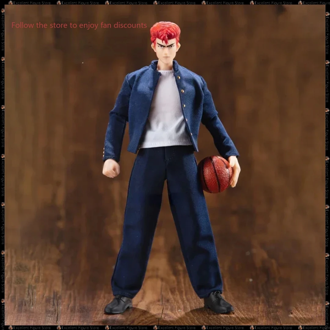 In Stock GT Model Anime Slam Dunk Sakuragi Hanamichi School Uniform Version 16cm PVC Anime Action Figures Toys Collection Gifts