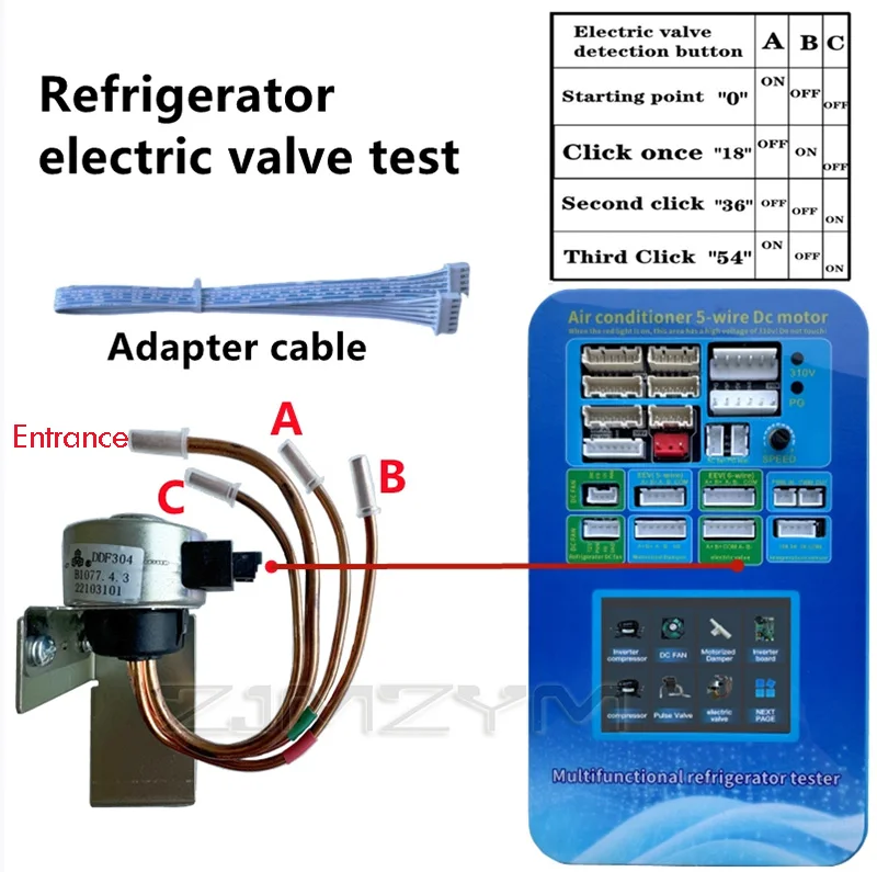 Multifunctional Refrigerator Detector AC110-240V Touch Screen Electric Valve Air Conditioner DC Fan Test Tool