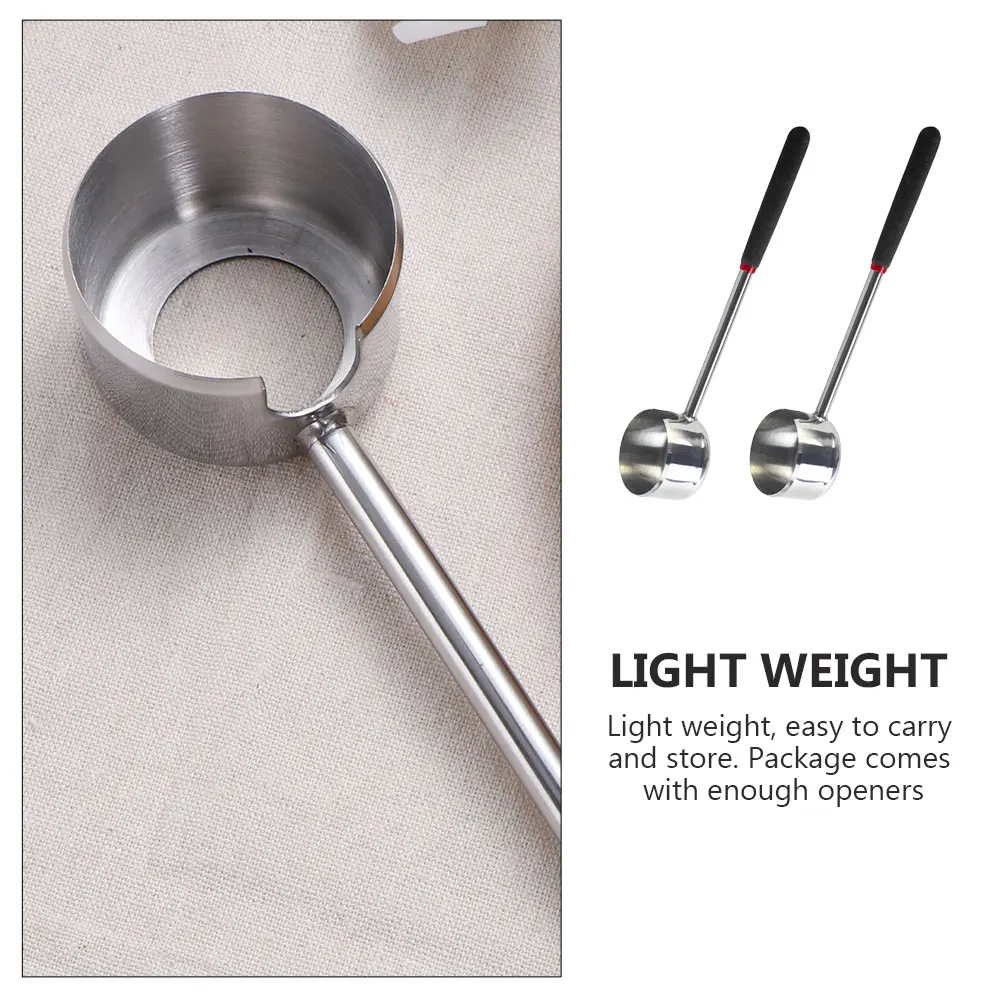 

2Pcs Coconut Opener Tool Set Stainless Steel Coconuts Tools Kitchen Gadgets Safe Easy to Use for Home Catering Hotels
