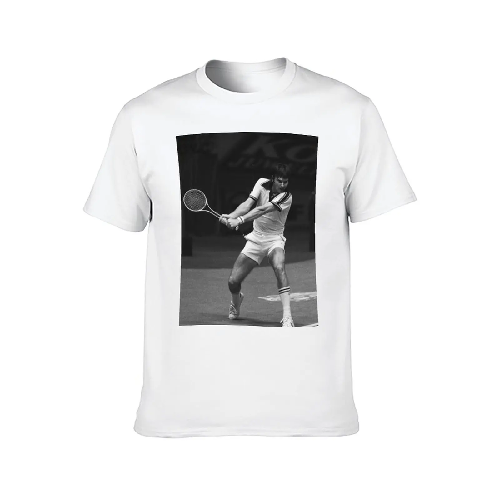 Jimmy Connors 4: Jimbo The Brash Basher of Belleville: Tennis Legend T-Shirt t shirt men 100% cotton luxury brand T-Shirt