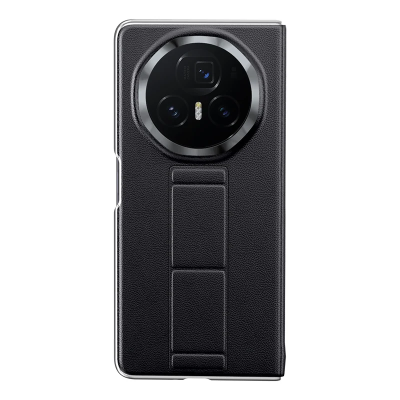 LANGSIDI Smart Flip Case dla Honor Magic V3 V2 Vs2 Skóra bydlęca Prawdziwa skóra Magnetyczny pasek na nadgarstek Stojak Kickstand Back Cover — zdjęcie produktu 7