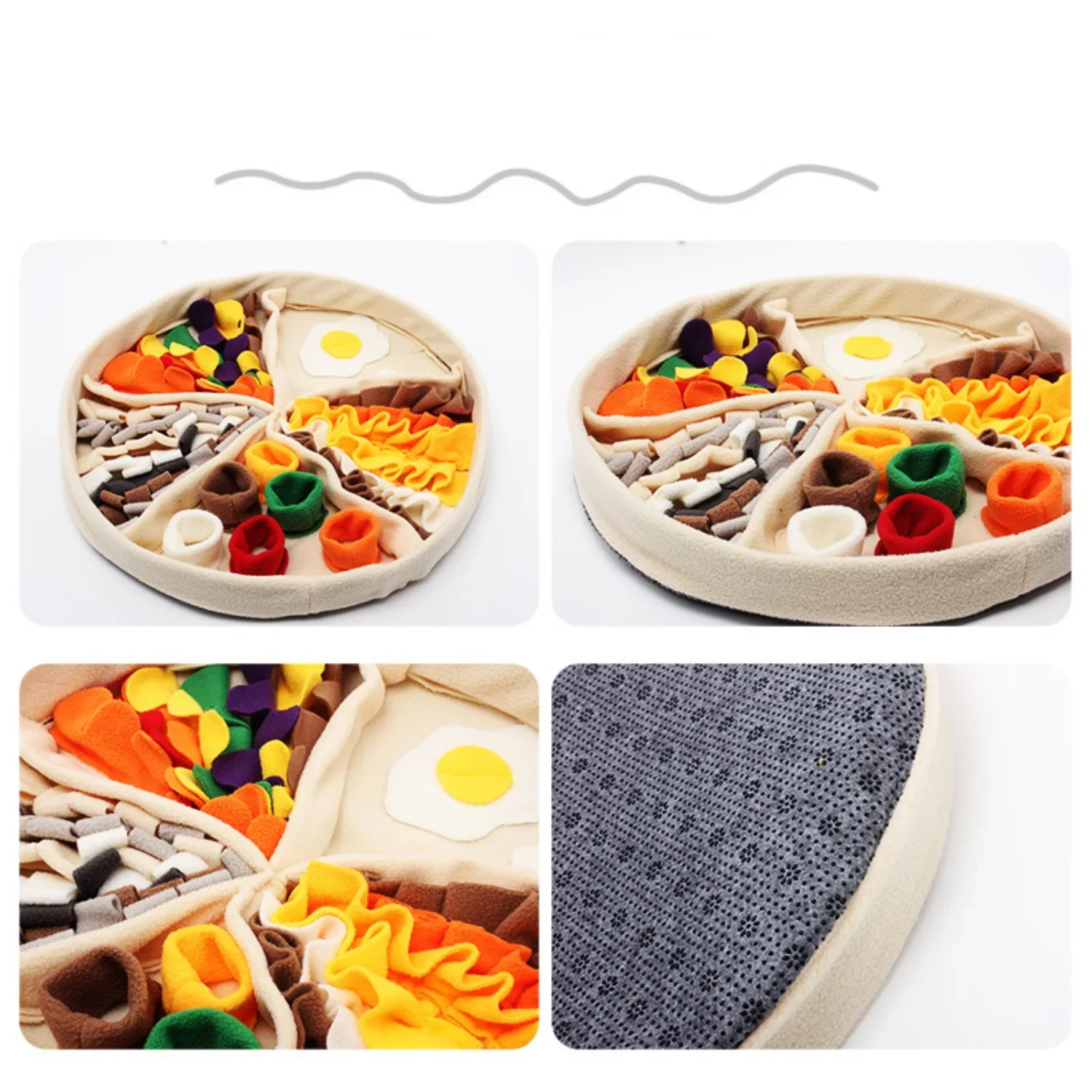 Delicious Dish Design for Dogs, Pizza Sniffing Pad, Pet Nasopharyngeal Pad, Weight Loss Tool, Toy for Pets