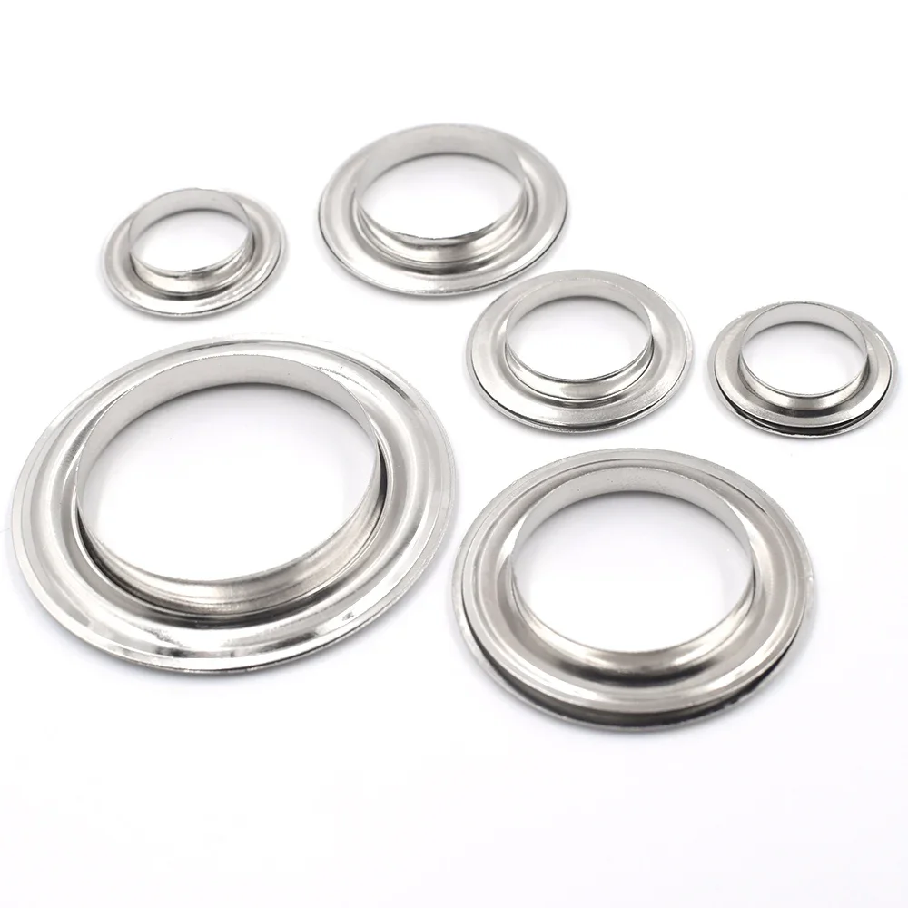 100sets Eyelets Inner Diameter 17mm-40mm Metal Eyelets with Washer DIY Handmade Craft Sewing Clothing Belt Bulk Accessories