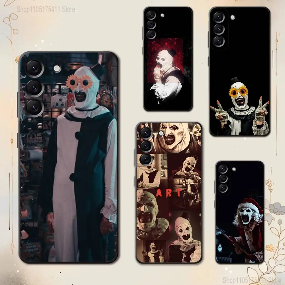 

Funny A-Art the C-Clown Phone Case For Samsung Galaxy A 73,72,51,53,52,71,22,5G,Note,J7,8,9 Soft Black Cover