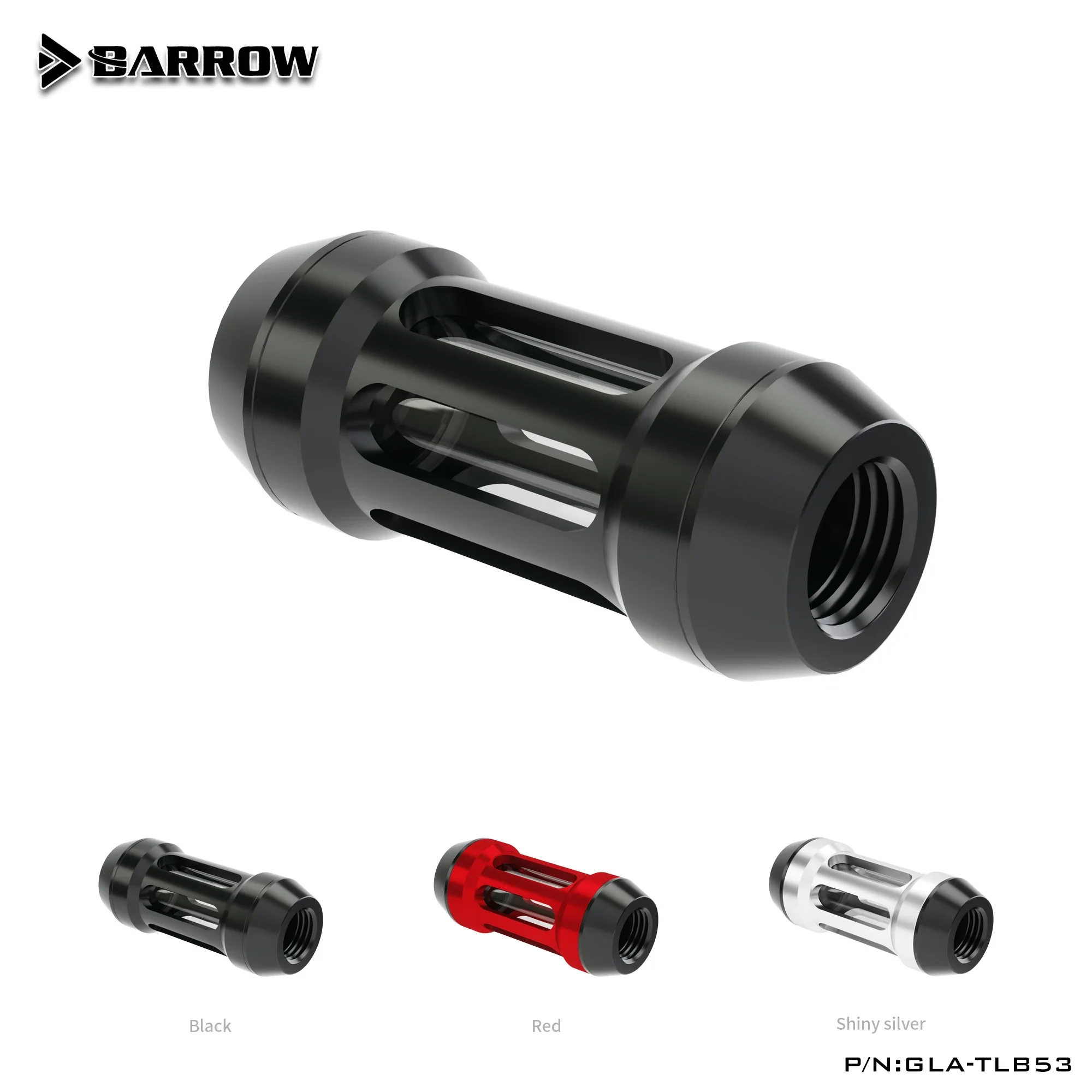 

Barrow GLA-TLB53 G1/4" Metal Flow Filter Black Silver Gold Water Cooling Filter Dual spiral pattern filters connector fitting