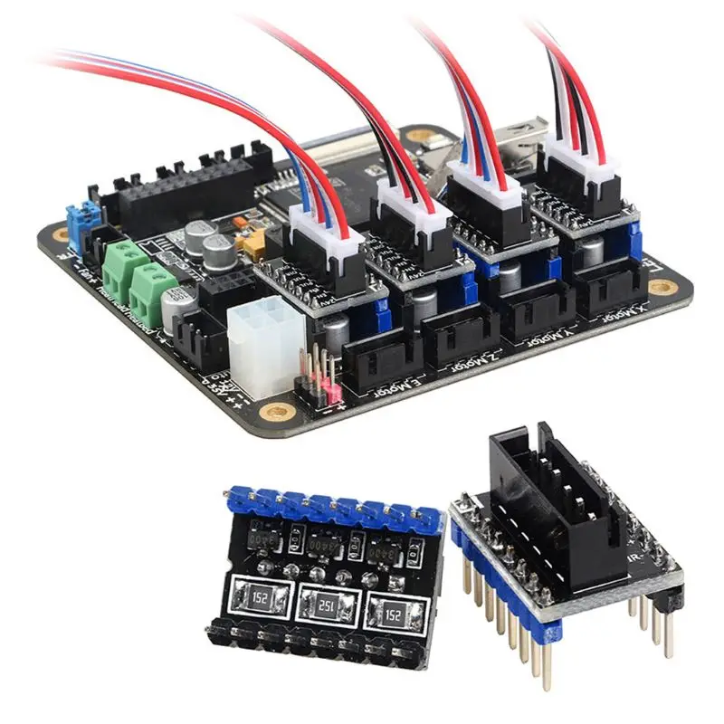 3D yazıcı aksesuarları Microstep sürücü Lerdge için harici yüksek güç anahtarlama modülü 3D yazıcı kurulu adaptörü modülü QXNF