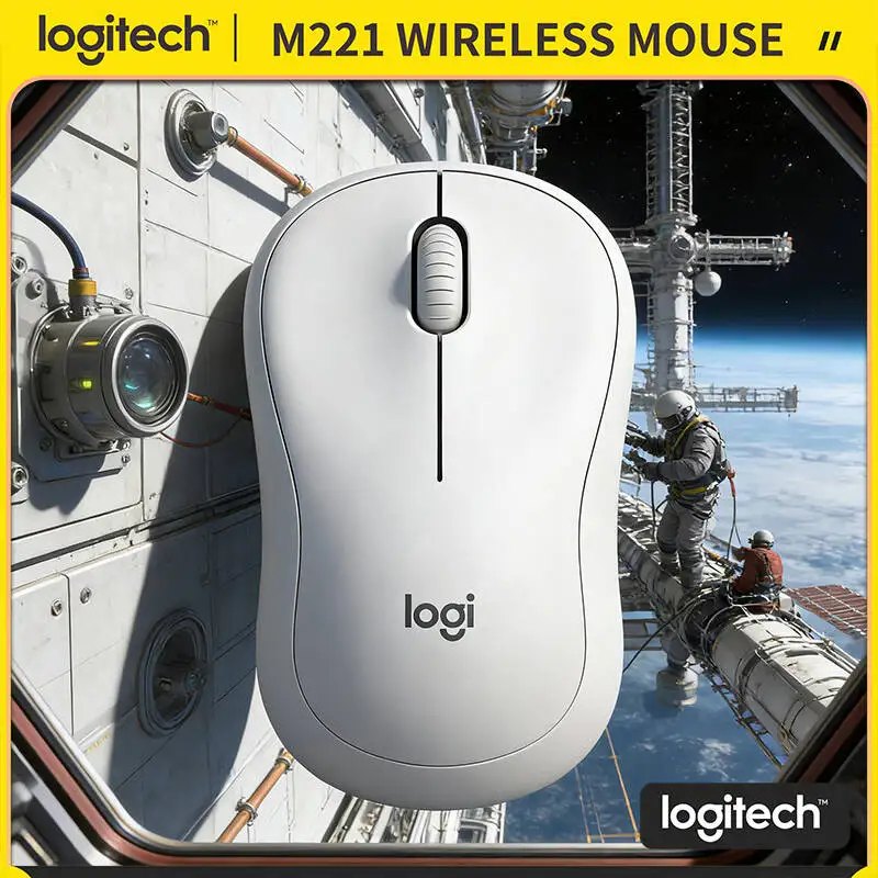 

Бесшумная эргономичная мышь Logitech M221 — радиус действия 10 м, снижение шума на 90%, вес 75 г, портативная, совместима с различными операционными системами