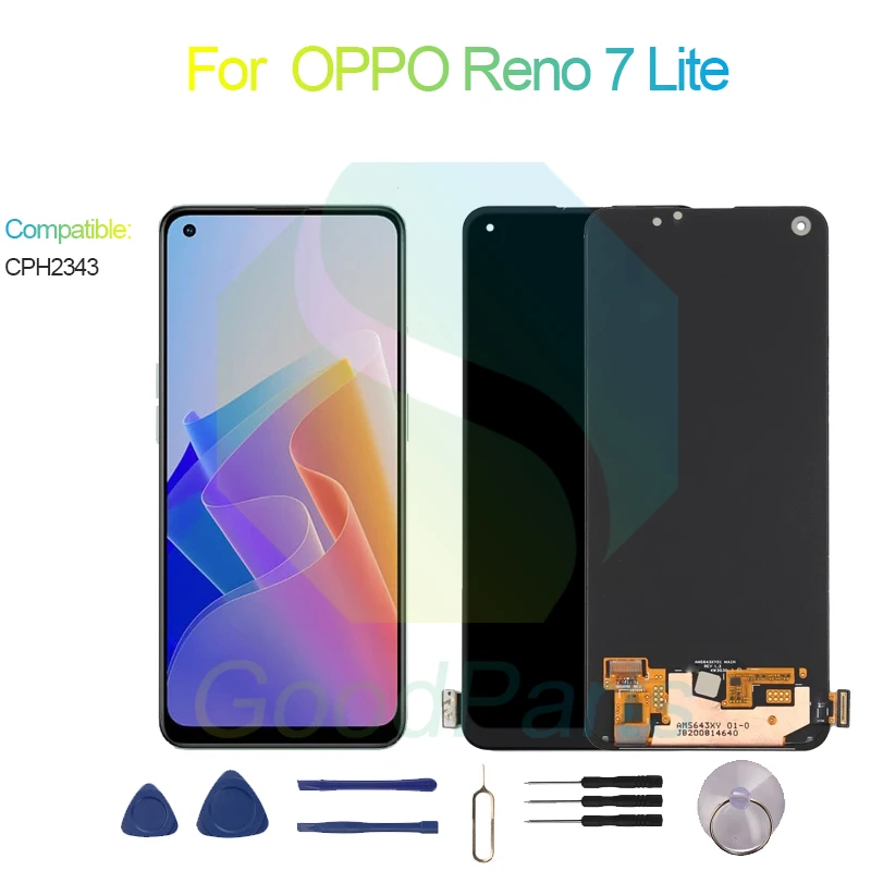 For OPPO Reno 7 Lite LCD Display Screen 6.43