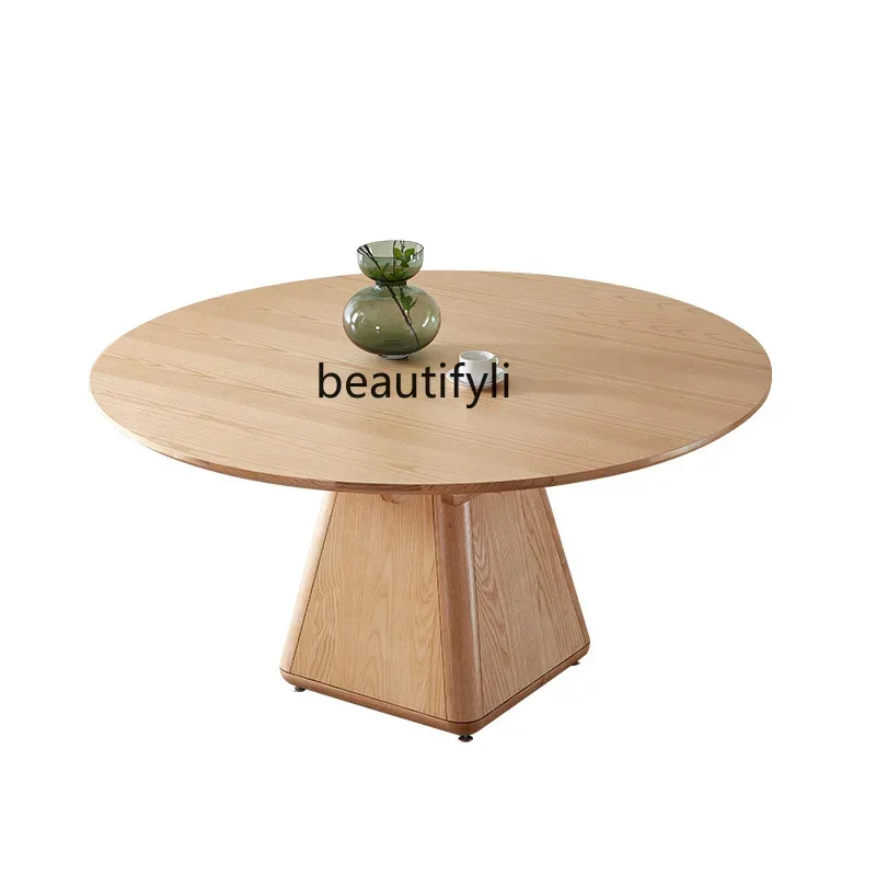 Q181 lNordic all solid wood dining table retractable dining table modern simple dual-purpose folding dining table