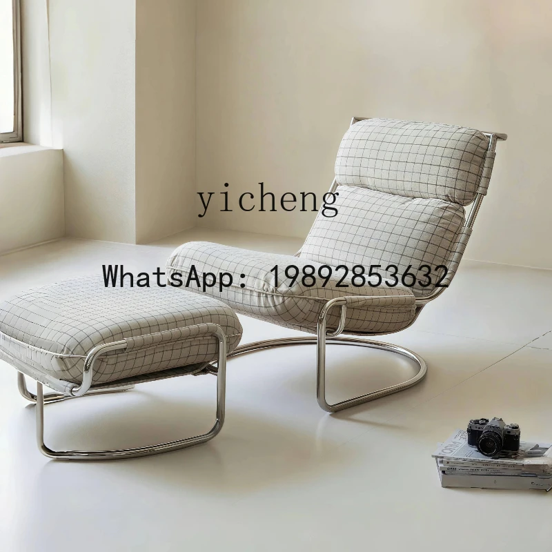 

medieval Nordic new single sofa chair balcony living room recliner light luxury leisure chair