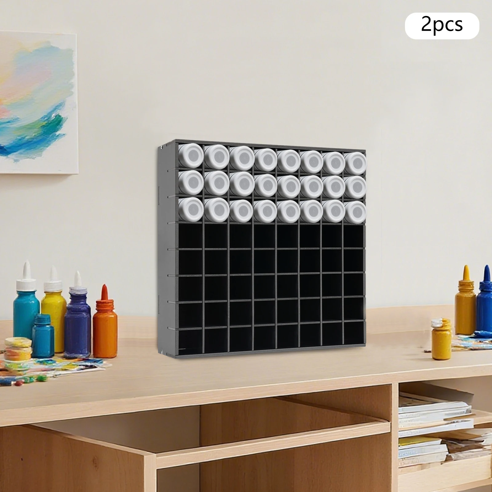 Сверхмощный органайзер для краски, 2 шт., грузоподъемность 15 кг, ПВХ-доска и настенное современное хранилище из нержавеющей стали для мастерской