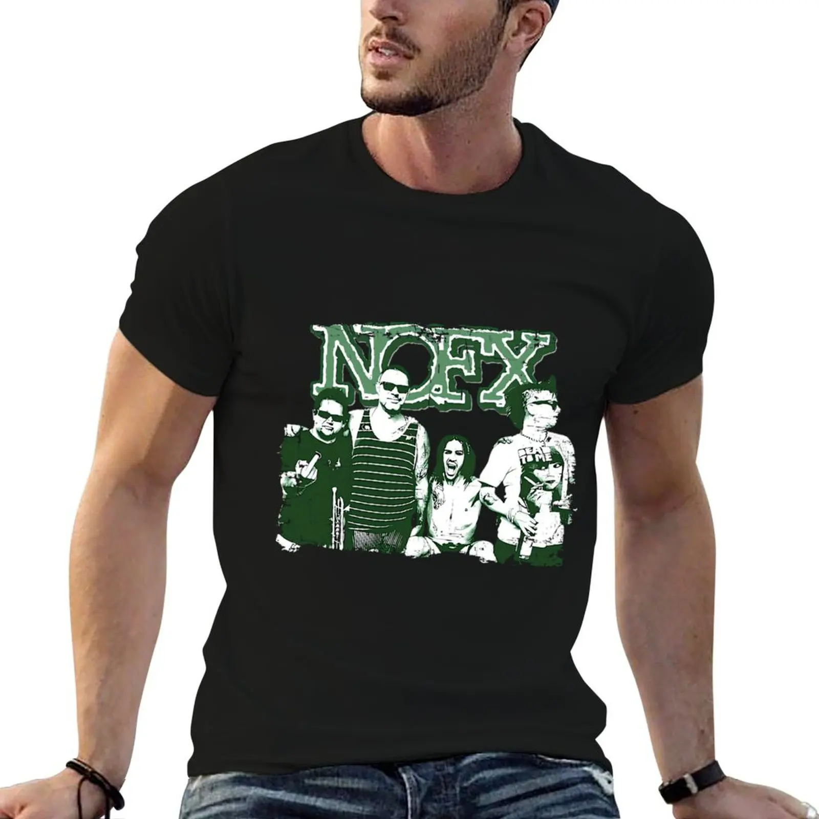 

Vintage nofx 80s style T-Shirt t shirt for man 100 percent cotton t shirts with prints t shirts for man graphic vintage T-shirt