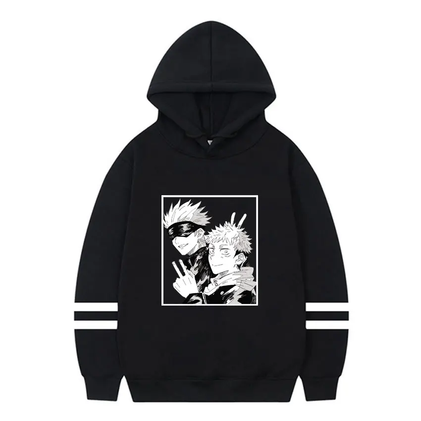 

Jujutsu Kaisen Gojo Satoru Sweatshirts Mens Japan Anime Graphic Hoodies Sweat Homme Casual Loose Sportswear Streetwear