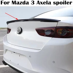 For Mazda 3 Axela Sedan Spoiler 2020 2021 2022 2023 2024 High Quality ABS Plastic Car Rear trunk cover wings spoiler Airfoil