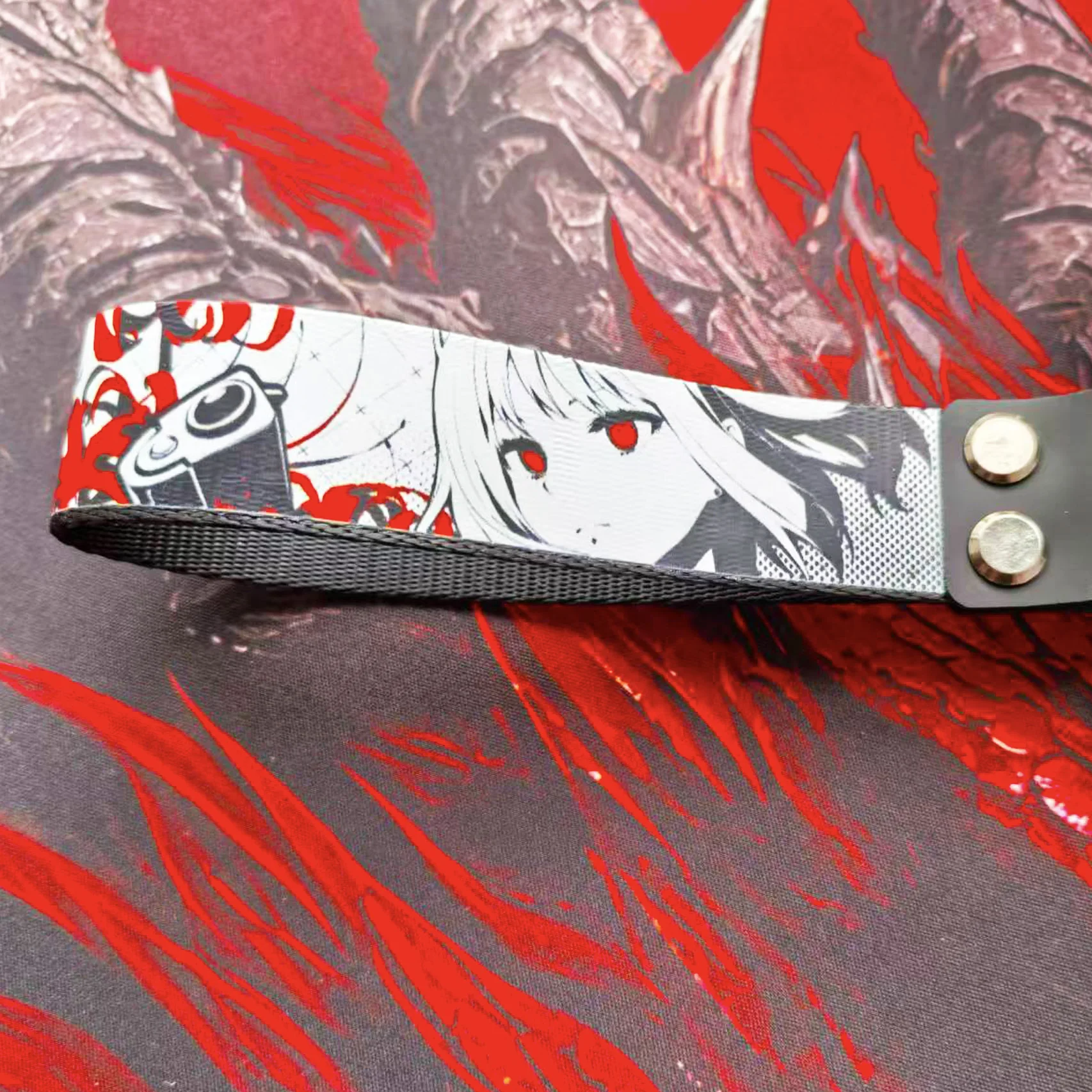 

Персонализированный ремешок для игровой клавиатуры Pastable, аниме-лента для Wooting 60HE/ATK68, механическая клавиатура, нейлоновый декор из искусственной кожи