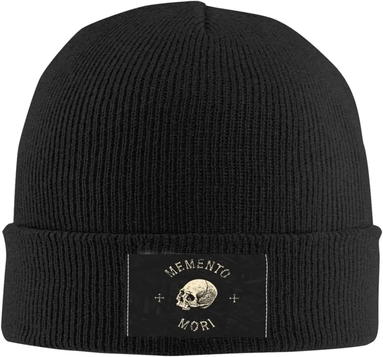 Memento_Mori Skull Knitted Hat Woolen Hat Warm Fashion Outdoors Knitted Caps Unisex