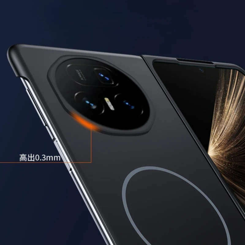 الجلد يشعر المغناطيسي شحن لاسلكي جراب هاتف ل الشرف ماجيك V2 V3 V5 VS2 VS3 ل Magsafe رقيقة جدا PC للصدمات الغطاء الخلفي #5