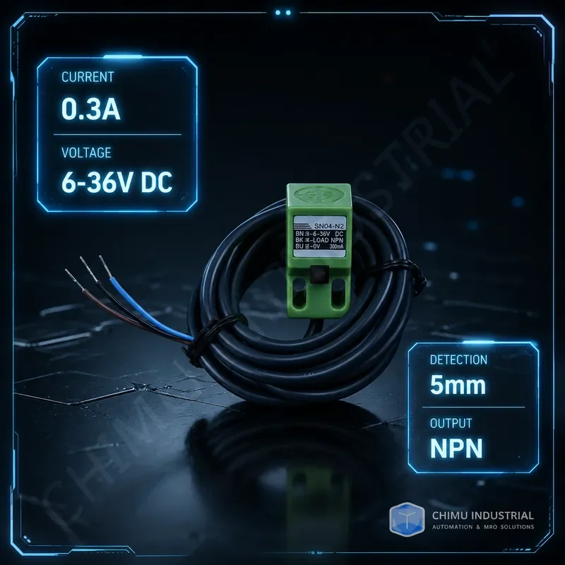 【CHIMU INDUSTRIAL】 for SN04-N2 Square Proximity Switch Metal Induction DC 6-36V NPN NC