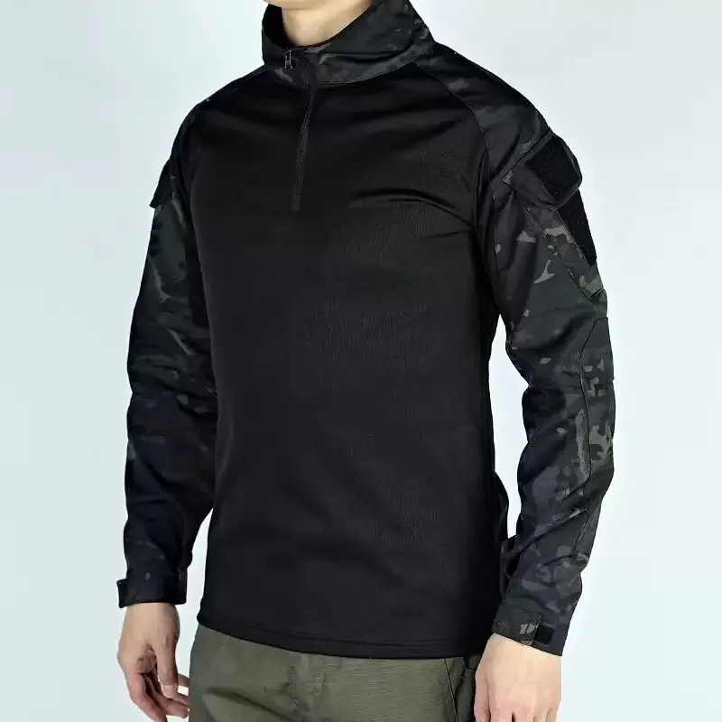 Cycling Oversized Streetwear Outdoor Hiking T-Shirts Men Combat CP Long Sleeve Outdoor Hunting Climbing Shirt Sport Clothes Tee