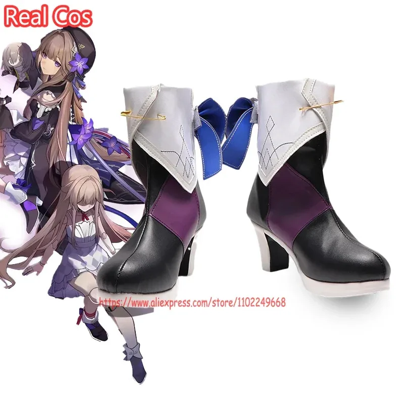 

Game Honkai: Star Rail Herta Cosplay Shoes Boots Anime Characters With Shoes Cosplay Accessories Halloween Carnival Costumes