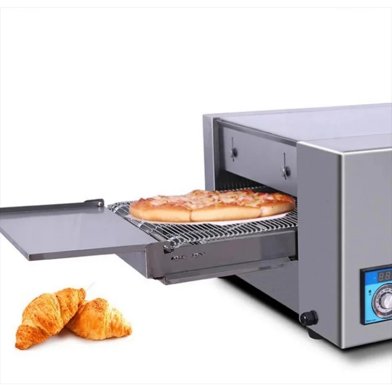 Gas Fired Conveyor Belt , 9 12 Inch Commercial Baking Pizza Oven