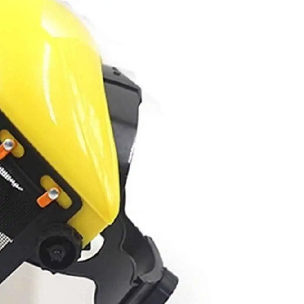 1 szt. Hełm ochronny do kosiarki, ogrodniczy, szerokie pokrycie, metalowa siatka, regulowana poduszka