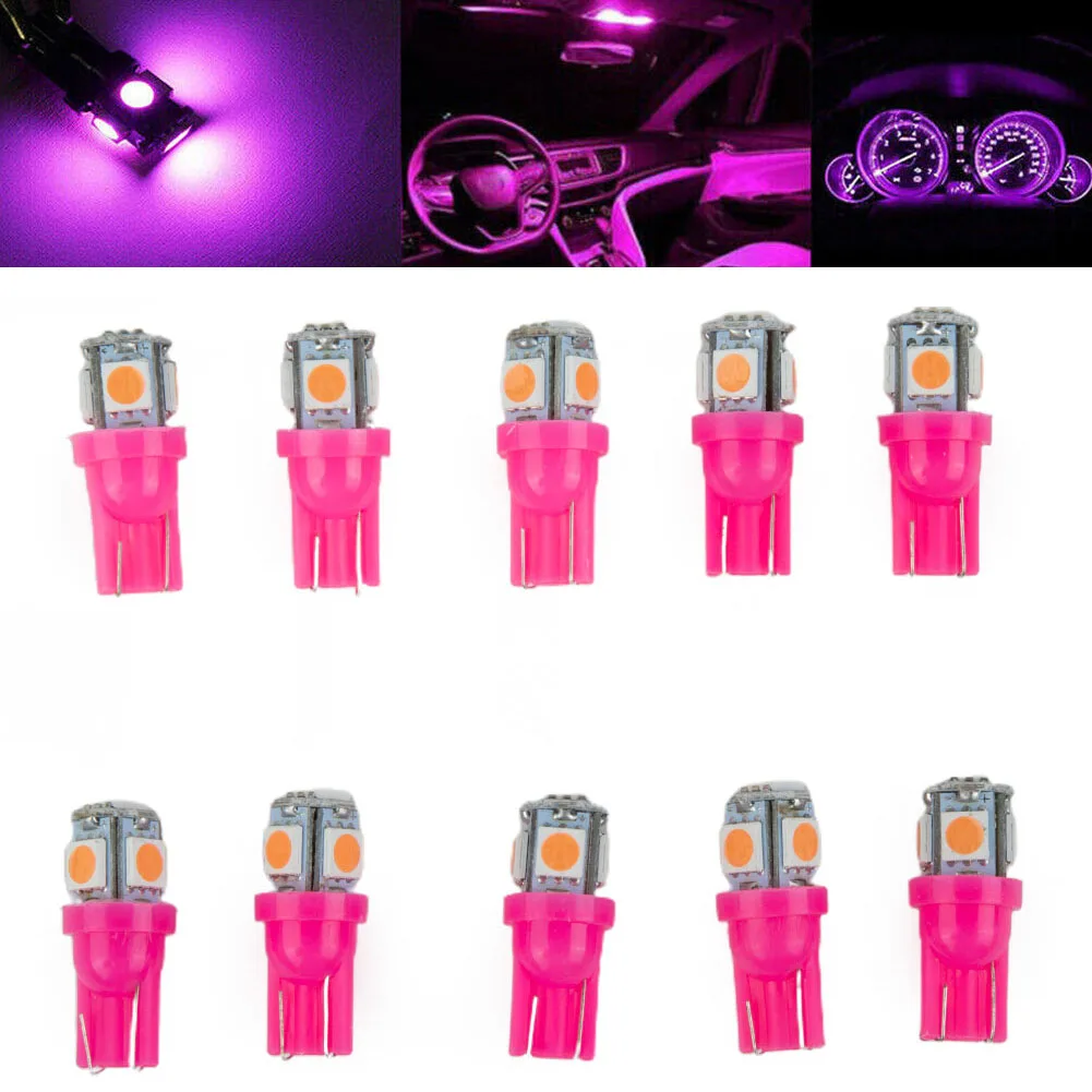 10pcs Bulbs Car Lights Car Accessories Interior Lights Side Lights Lamp Bulb Super Bright High Quality Hot Sale