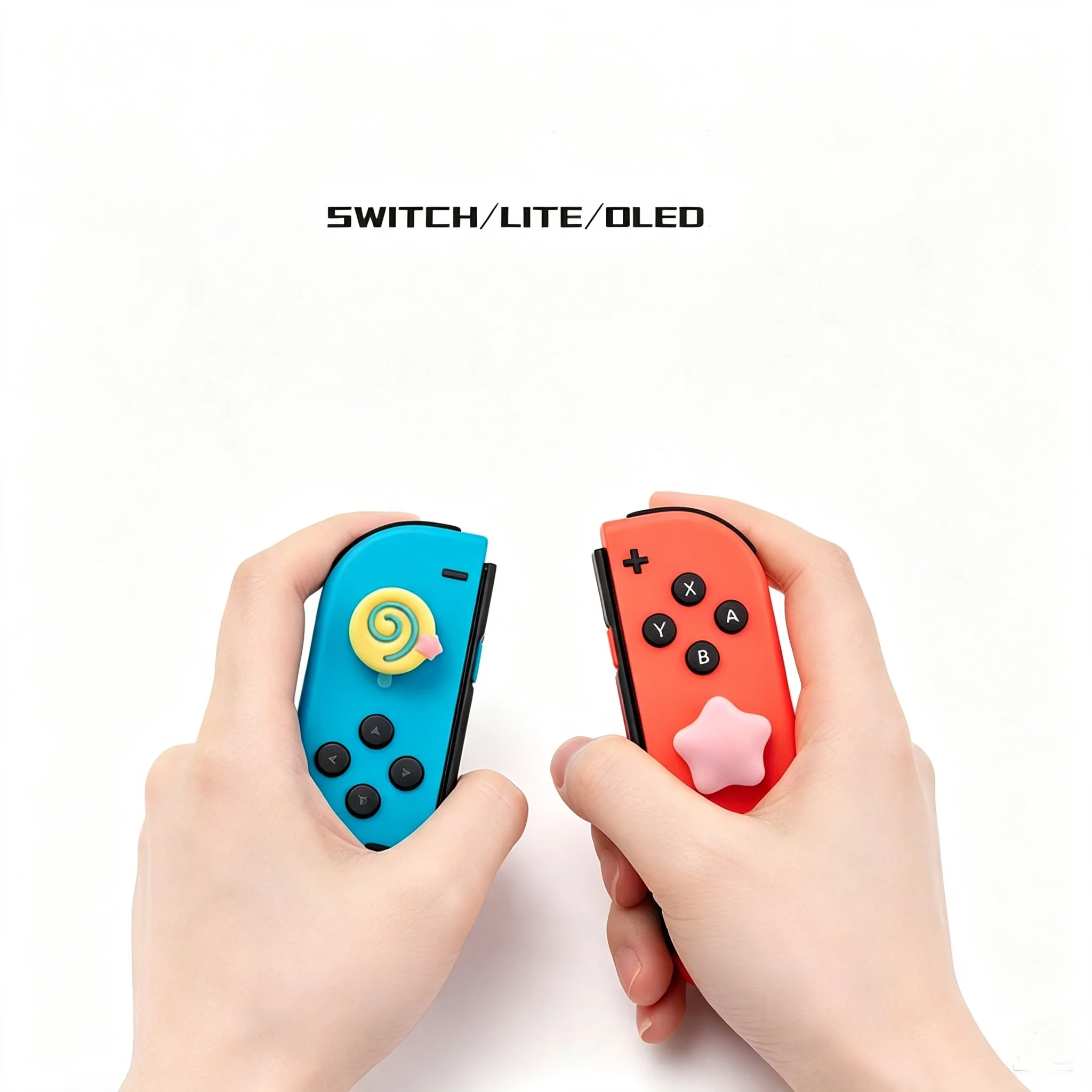 4pcs/set Non-slip Silicone Thumb Grip Cover For Switch Lite/ 2/2Pro Game Controller PS5 4 3 Joystick Protector Case