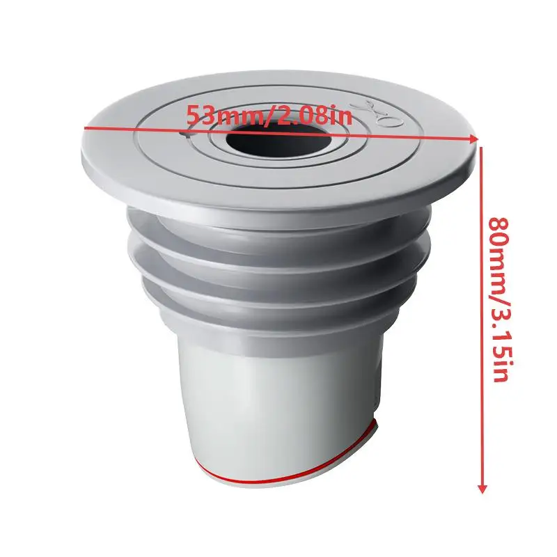 1/2PCS Silicone Floor Drain Seal Ring Anti Odor Sewer Pipe Plug Blocker Kitchen Sink Bathroom Washing Machine Connector Stopper